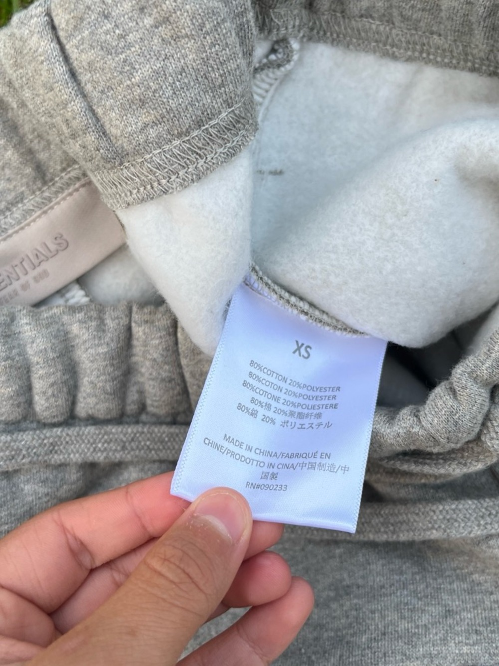 Fear of God Essentials Heather Gray Athletic Shorts - Picture 7 of 8